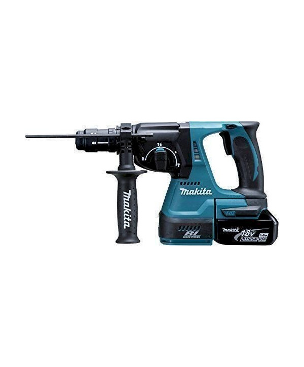 Makita Ak­ku-Kom­bih­am­mer f. SDS+ 18 V / 5,0 Ah DHR243RTJ - Bohrhammer