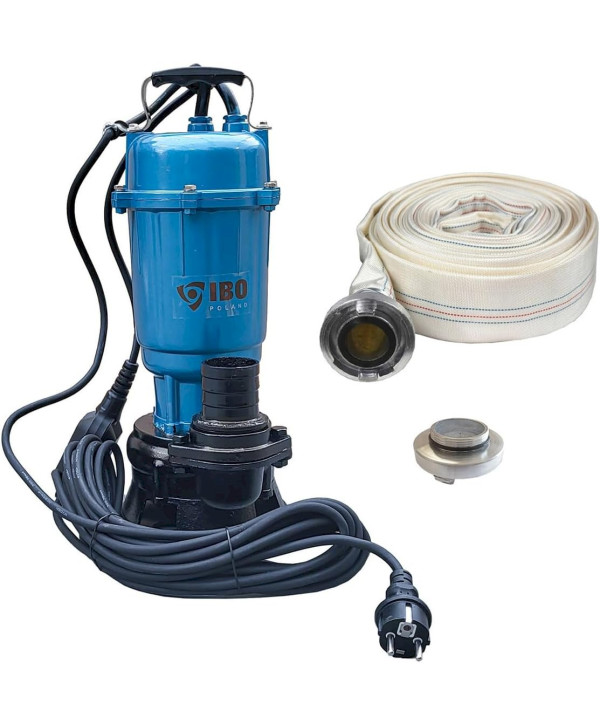 IBO Schmutzwasserpumpe 550W + Storz C + 30m Schlauch Fäkalienpumpe Tauchpumpe