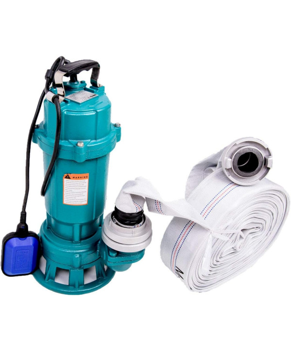 IBO Tauchpumpe 750W + 2" STORZ C + 30m SCHLAUCH Wasserpumpe Schmutzwasserpumpe