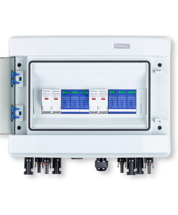 Protron PV GAK Solar Generatoranschlusskasten DC-String 2/2 12M 3P 1000V T2 Photovoltaik DC Anschlusskasten