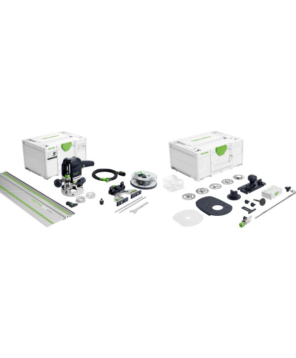 Festool OF 1010 REBQ-FS-Set+Box défonceuse avec boîte de fraises + rail de guidage + kit accessoires