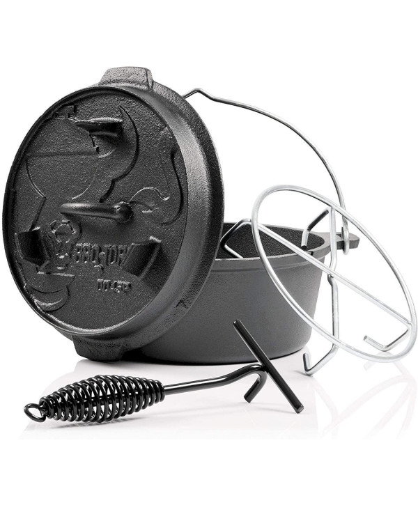 B BBQ-Toro Dutch Oven 4,2 Litres DO45PX Premium marmite en fonte