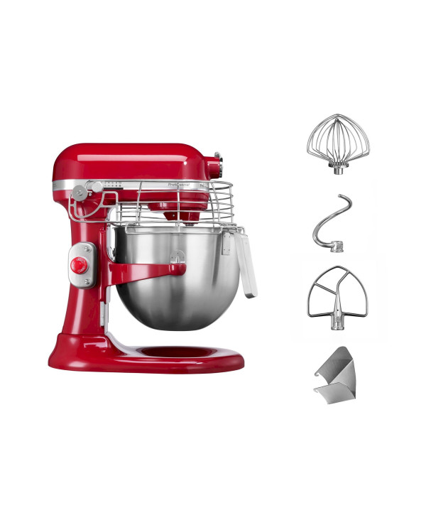 KitchenAid 5KSM7990X professionelle Küchenmaschine mit Schüsselheber 6,9L - Empire rot