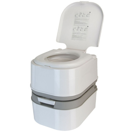 BB Sport 16032 Mobile Campingtoilette Tragbares WC 24 L mit Kolbenpumpe und 44 cm Sitzhöhe