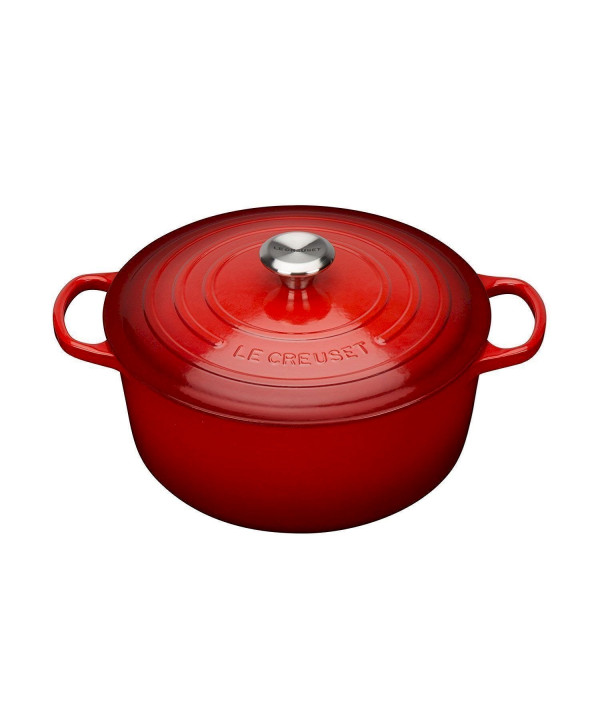 Le Creuset Bräter Signature Rund Guss Kirschrot 18cm