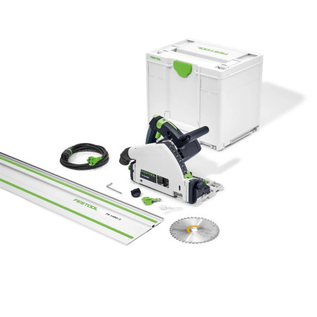 Festool TS 55 FEBQ-Plus-FS Scie plongeante avec rail de guidage FS 1400/2