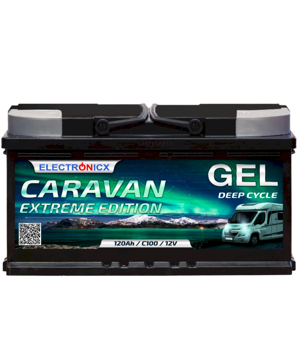 Electronicx Caravan EXTREME Edition Gel Batterie 120 AH 12V Wohnmobil Boot Versorgung