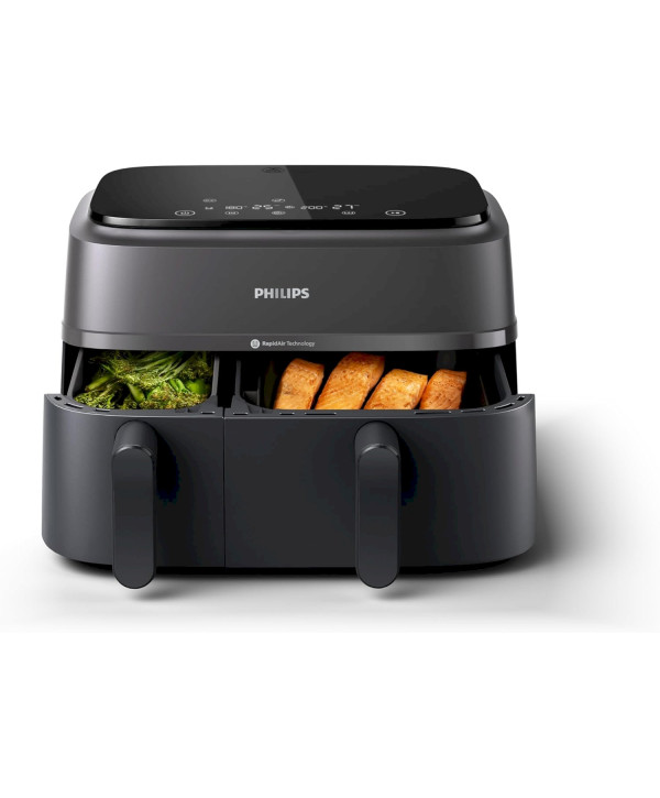 Philips NA350/00 Airfryer Dual Basket Heißluftfriteuse mit 2 Garkörben ⚠️ACHTUNG: T23 Steckdose⚠️