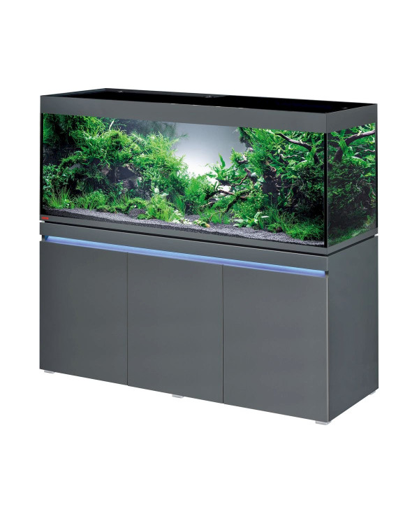 EHEIM incpiria pure 530 Aquariumkombination mit LED-Beleuchtung und beleuchtbaren Unterschrank graphit