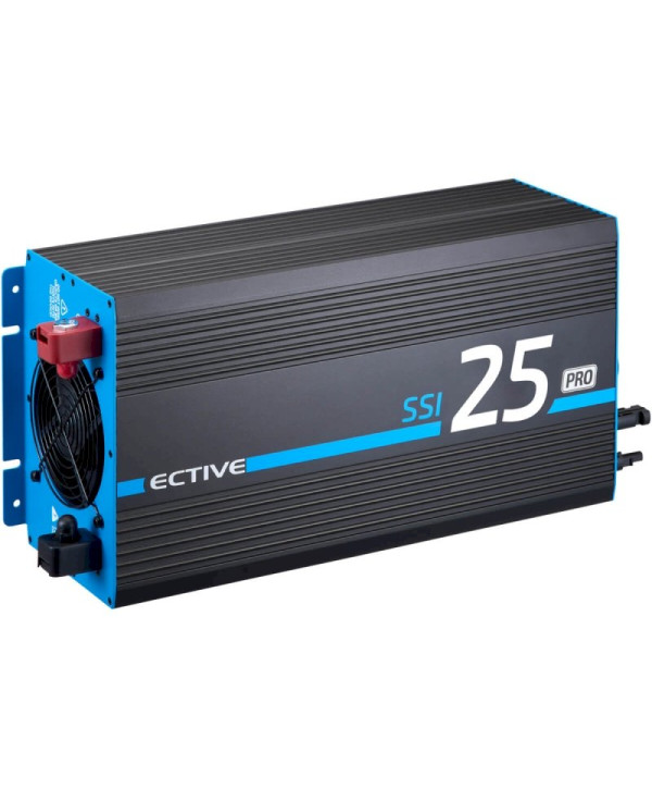 ECTIVE SSI 25 Pro 2500W/12V Sinus-Wechselrichter mit Netzvorrangschaltung, Ladegerät und Laderegler