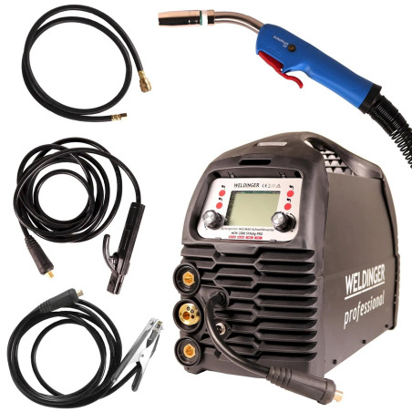 WELDINGER MEW 2000 SYN dig professional synergischer MIG/MAG Kombi-Schweißinverter