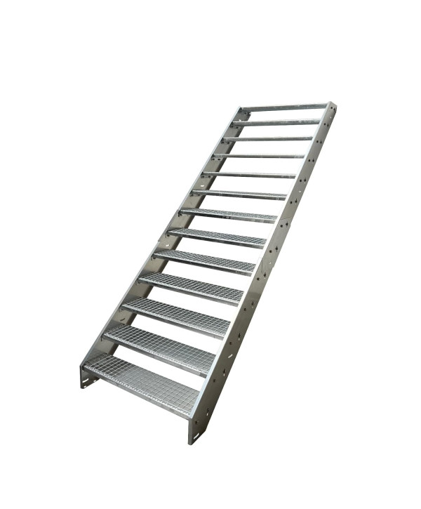 Stahltreppe Verzinkt 13 Stufen (B 60 x H 247 cm)