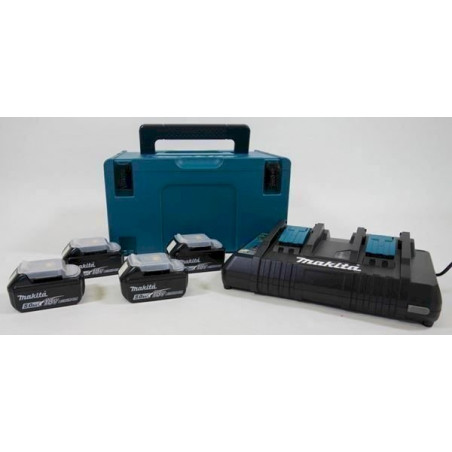 Makita Power-Sour­ce Kit 4 x 18V 5 Ah Li-Ion Chargeur double MAKPAC 197626-8