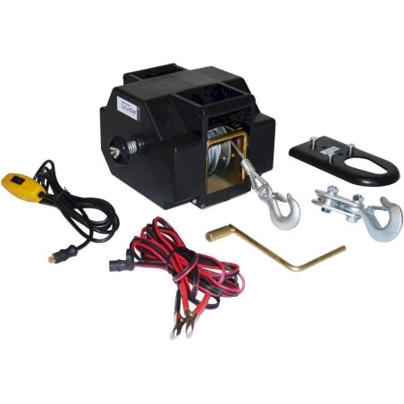 GÜDE Seilwinde 1800/12 VOLT, 12 V, 3600 kg, 9 m, schwarz