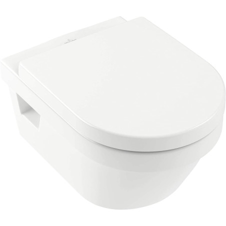 Villeroy & Boch Ar­chi­tec­tu­ra MetalRim mur WC 5684HRR1 blanc c-plus, sans monture, avec siège WC