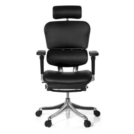 ERGOHUMAN PLUS LEGPRO cuir - siège de bureau haut de gamme, noir