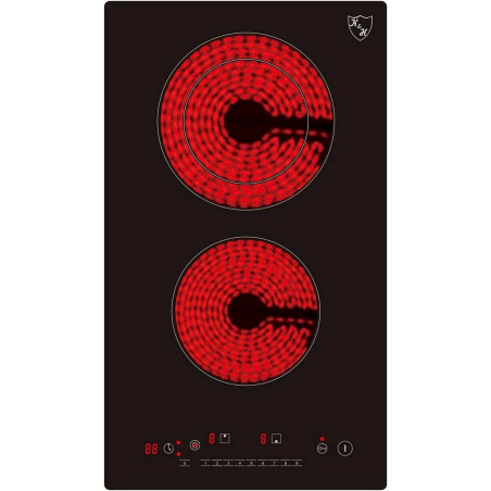K&H Domino Glaskeramikkochfeld mit Doppelbrenner VC-3403DB