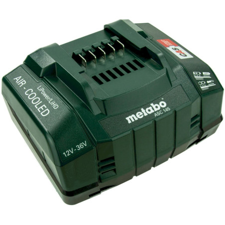 Metabo Chargeur ul­tra­ra­pide de batteries ASC 145, 12-36 V / 8 A, "AIR COOLED", EU - 627378000