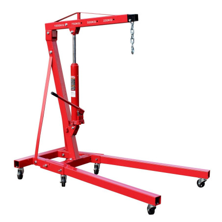 Grue d'atelier pour charges 1000kg max. Bras levage 960-1240mm