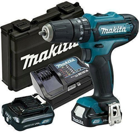 Makita Ak­ku-Schlag­bohr­schrau­ber HP331DSAX3 10,8V mit 2 Akkus 2,0 Ah und Ladegerät - Tro­cken­bau­schrau­ber