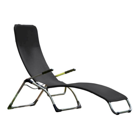 Jan Kurtz Fiam - chaise longue de terrasse Samba, aluminium / noir