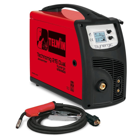 Telwin TECHNOMIG 215 DUAL SYNERGIC Mi­kro­pro­zes­sor­ge­steu­er­tes Draht­schweiß­ge­rät 230 V, 816053