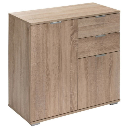 Deuba DB121 - Eiche Sideboard Kommode Mehrzweckschrank Schubladen Holz Flur Eiche - 106624