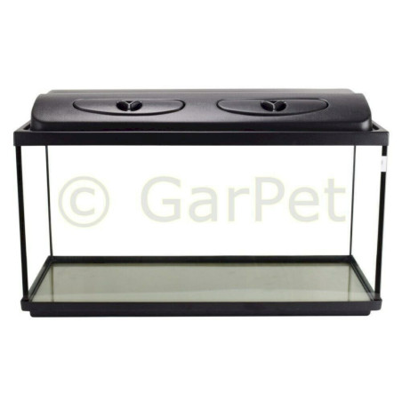 GarPet 80x35x40 Set LED Aquarium Komplett Set rechteckig mit LED Abdeckung Filter Heizer Aquariumset