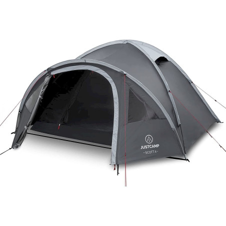 Justcamp Scott 4 Campingzelt 4 Personen Dark