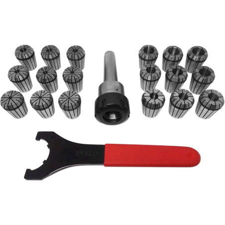 Spannzangen-Set MK3/M12 ER32 Ø2-20mm im Alu-Koffer