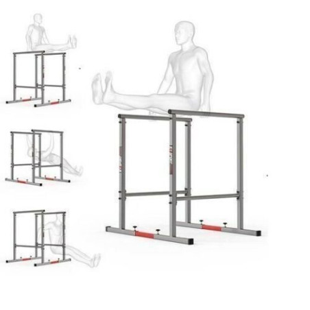 K-Sport HSK025 DIP Station Barren Ständer 2x Verbindungsrohr bis 190 kg