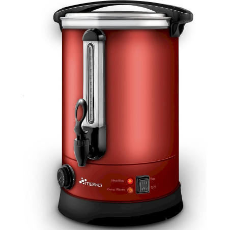 Distributeur de boisson chaudes 10L / 1500W inox rouge