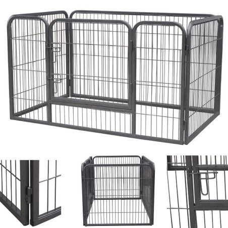 Mucola 50000952 Roue libre pour chiots et chiens, barrière pour chiots, parcours pour chiens