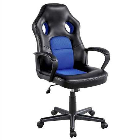 Yaheetech 591850 Blue/Black Bürostuhl Chefsessel Racing Gaming Stuhl Sportsitz Schreibtischstuhl Drehstuhl