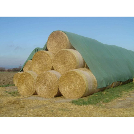 Toptex Strohvlies 9,8 x 25 m Heuvlies Rundballenvlies grün