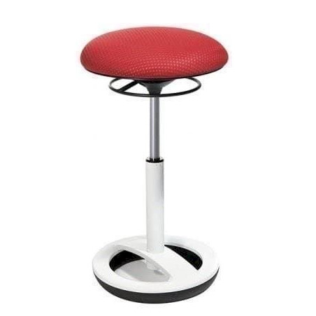 Topstar Sitness SU53BR0 Stehilfe High Bob Standfußring aluminium-revêtement blanc laqué rouge