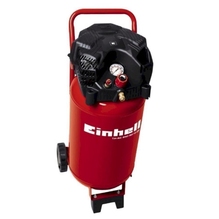 Com­pres­seur électrique portatif Einhell TH-AC 240/50/10 OF moteur 2 HP - 50L oilless