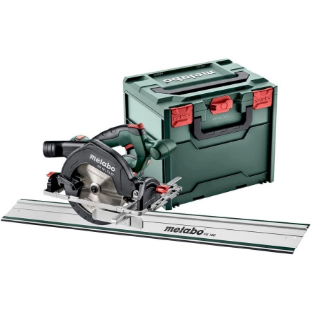 Metabo KS 18 LTX 57 scie circulaire sans fil Li-Ion 18V en Metaloc avec rail de guidage FS 160