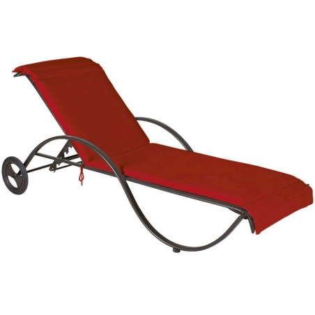 Coussin pour chaise longue Romeo rouge