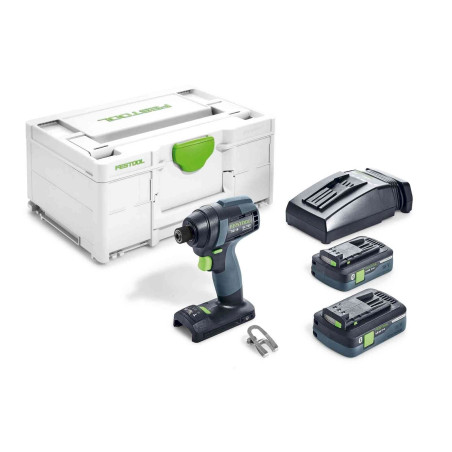 Festool TID 18 HPC 4,0 I-Plus visseuse à chocs sans fil, 2×4Ah batterie + chargeur