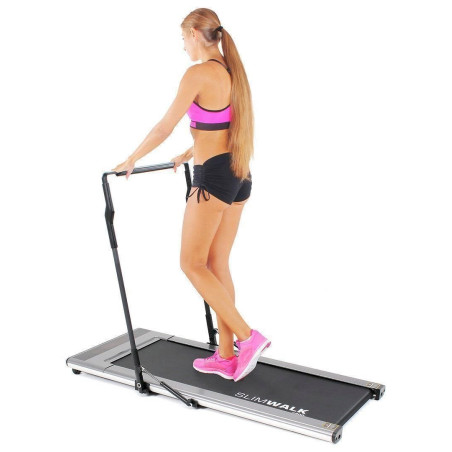 Miweba Sports elektrisches Profi Laufband S200 Fitness Heim Trainer Sportgerät (Silbergrau)