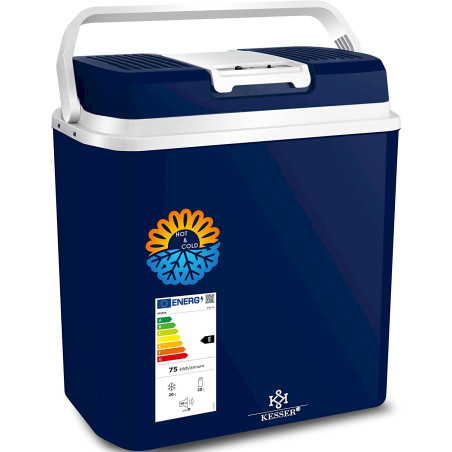 KESSER 24L Thermo-Elektrische Kühlbox 12V Mini-Kühlschrank Navyblau