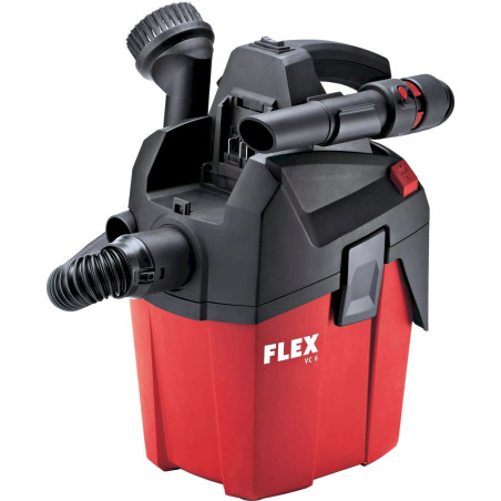 Flex VC 6 L MC 18.0 aspirateur sur batterie compact avec nettoyage manuel du filtre, 6L classe L (sans batterie ni chargeur)