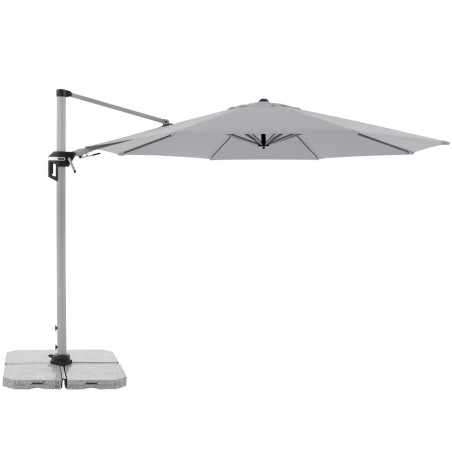 DOPPLER Active Parasol, gris, Alu/Polyester, 370x210