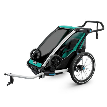 Thule Kin­der­fahr­rad­an­hän­ger Chariot Lite 1 Bluegrass - Black - grün - 2020