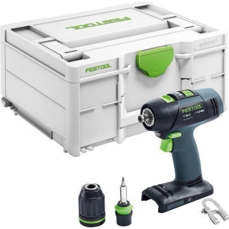 Festool Ak­ku-Bohr­schrau­ber T 18+ 3-Ba­sic, 18V, mit Koffer