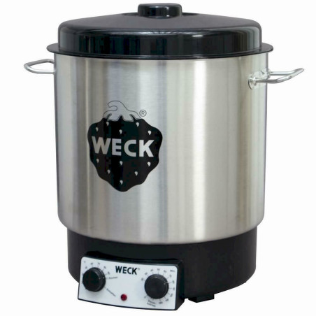 WECK WAT 25 Stérilisateur à bocaux avec minuterie - ACIER INOXYDABLE 1800W 18/10 w, 230