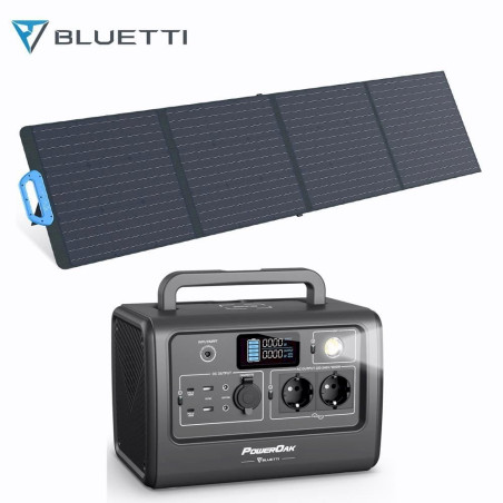 BLUETTI EB70 Tragbares Solargenerator mit 200W Solarpanel PV200 716Wh/1000W