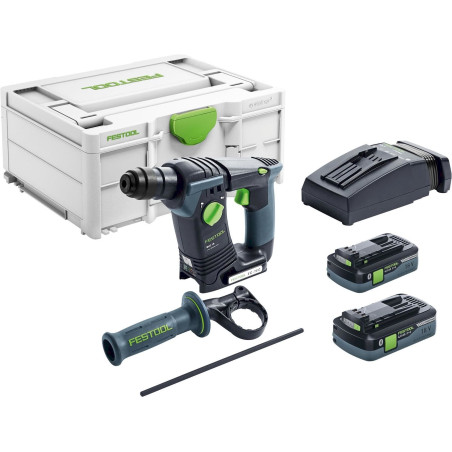 Festool BHC 18 HPC 4.0 I-Plus Akku-Bohrhammer, 2 × 4,0An Akku + Ladegerät