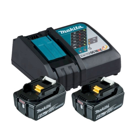 Makita Kit batteries 18V 2 x 6,0 Ah Li-Ion battere et un chargeur - 199480-6